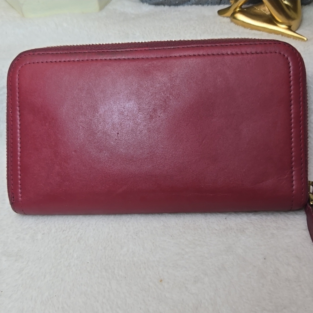 Prada Vintage Milano Zip Around Women's Rose Wallet (EUC) - Picture 3 of 14